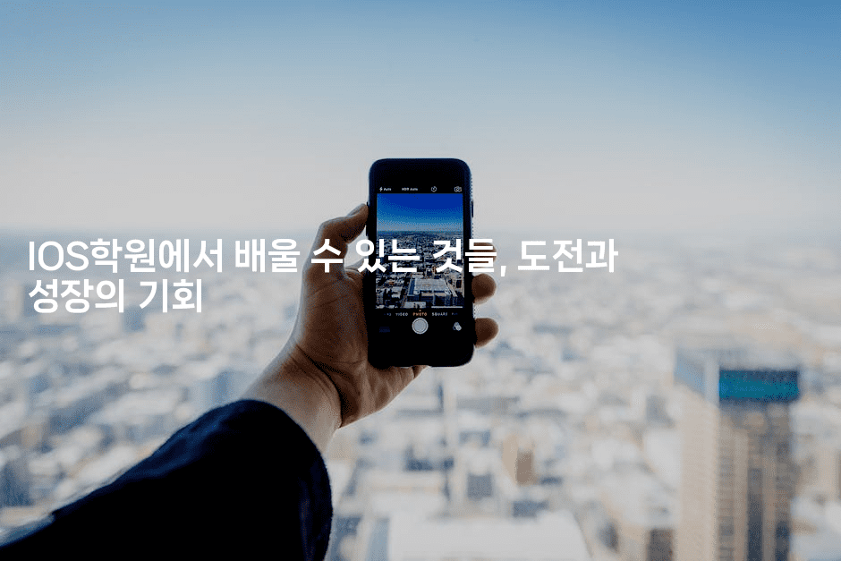 IOS학원에서 배울 수 있는 것들, 도전과 성장의 기회