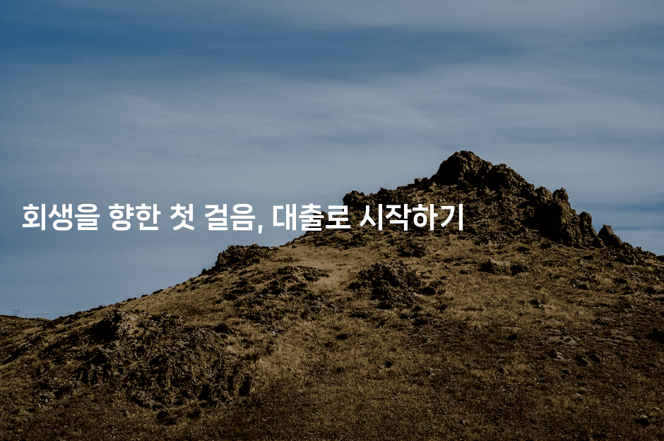 회생을 향한 첫 걸음, 대출로 시작하기-코틀린린