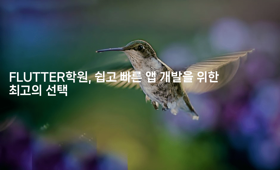 FLUTTER학원, 쉽고 빠른 앱 개발을 위한 최고의 선택2-코틀린린