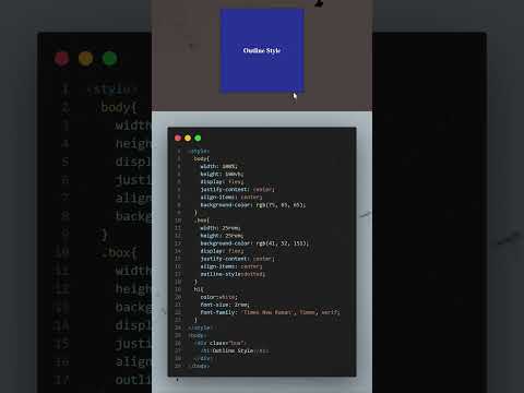 Outline Style With HTML and CSS  #coding #html #css #outlines
