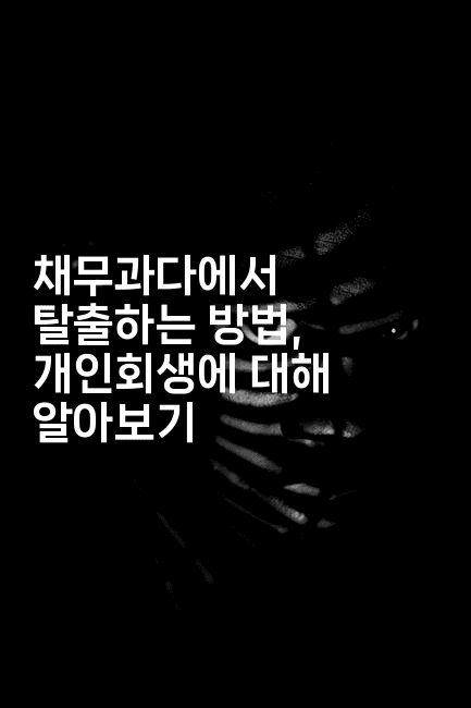 채무과다에서 탈출하는 방법, 개인회생에 대해 알아보기-코틀린린